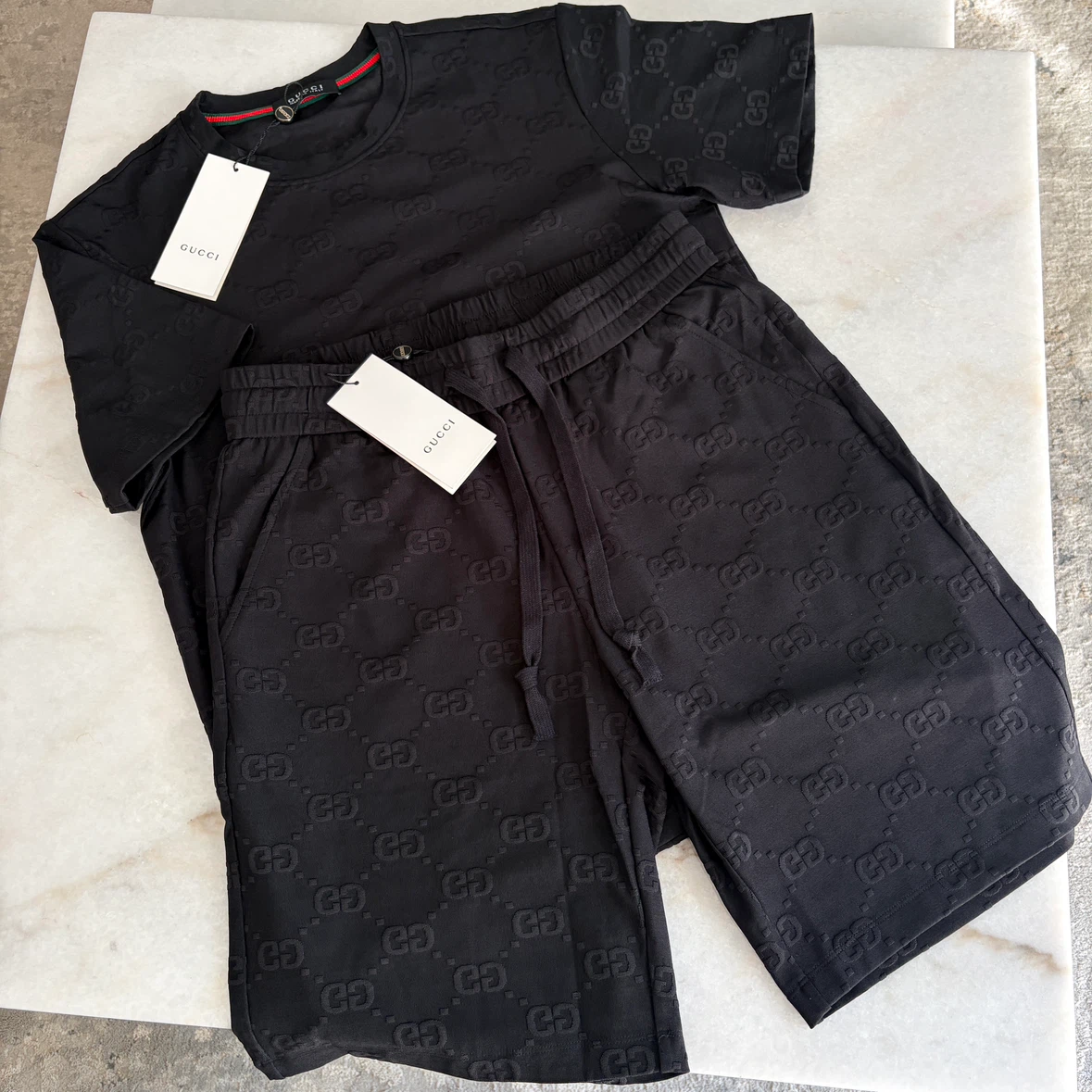 Gucci Monogram T-Shirt and Shorts Set