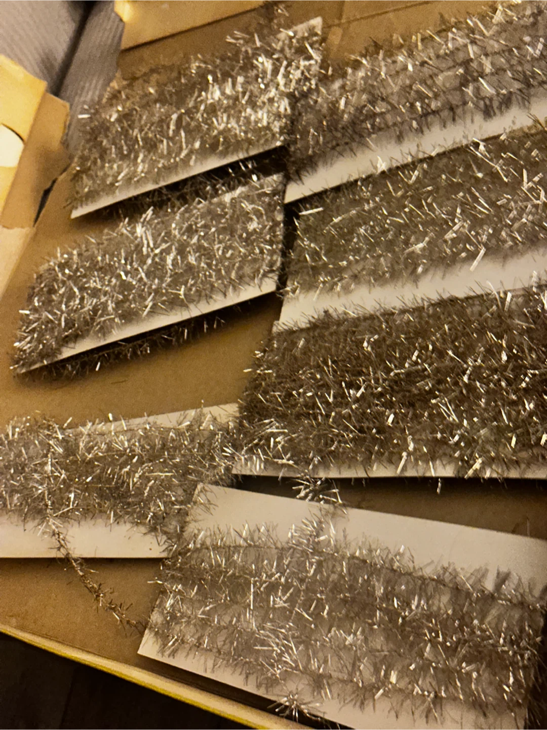 Vintage Canadian Silver Tinsel Christmas Garland Lot
