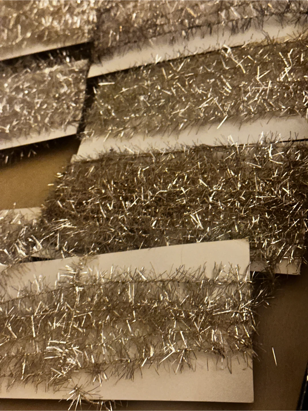 Vintage Canadian Silver Tinsel Christmas Garland Lot - photo 3