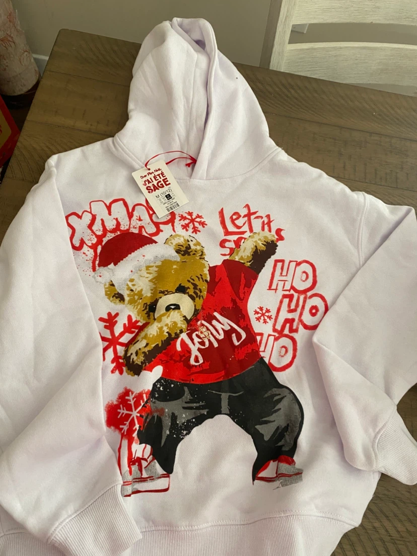 Kids Christmas Bear Hoodie