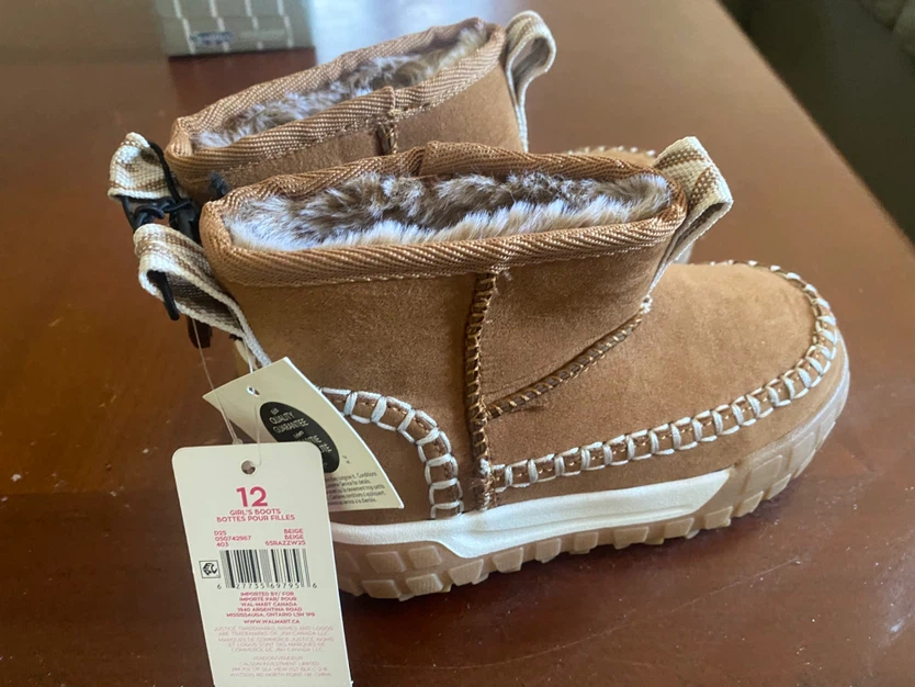 New Justice Girls Boots Beige Size 12 - photo 3