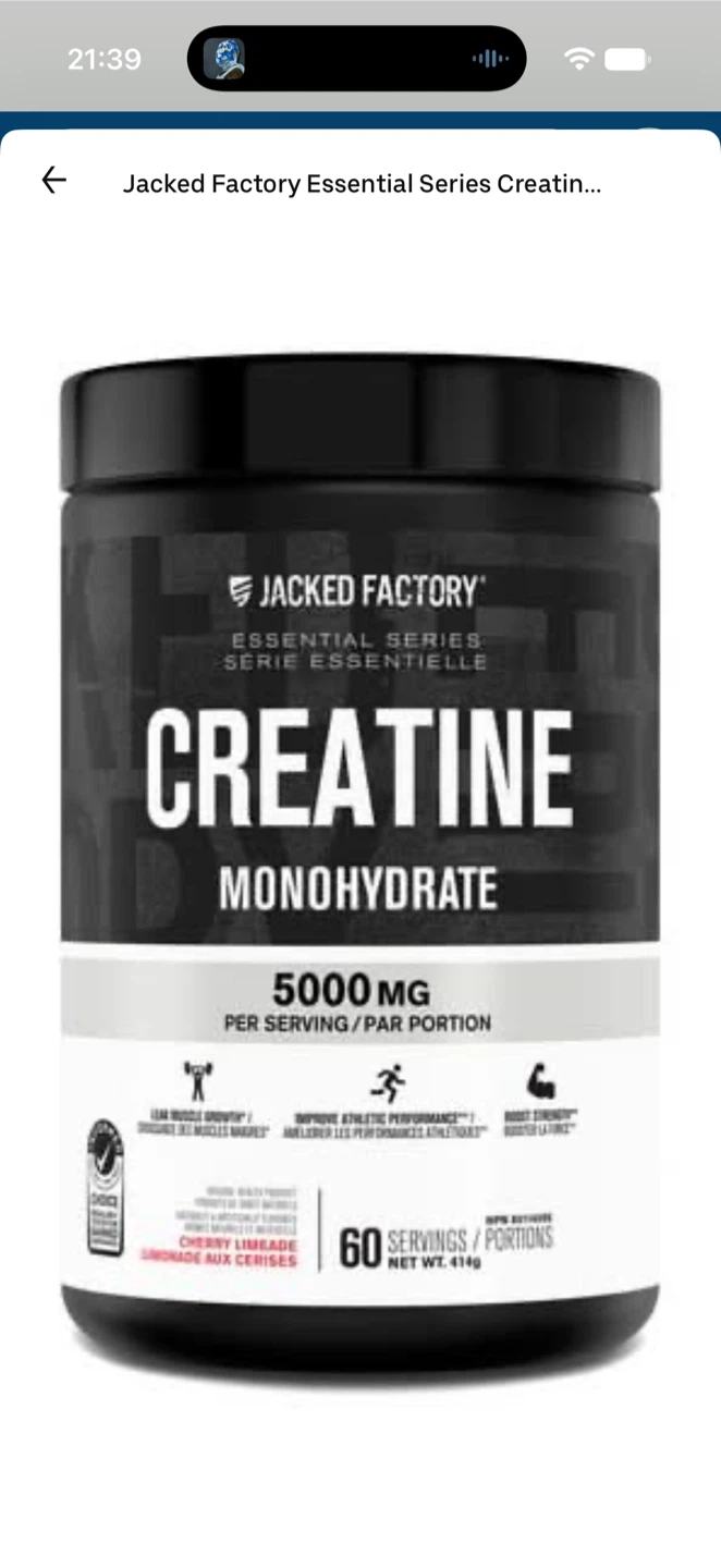 Jacked Factory Creatine Monohydrate Cherry Limeade