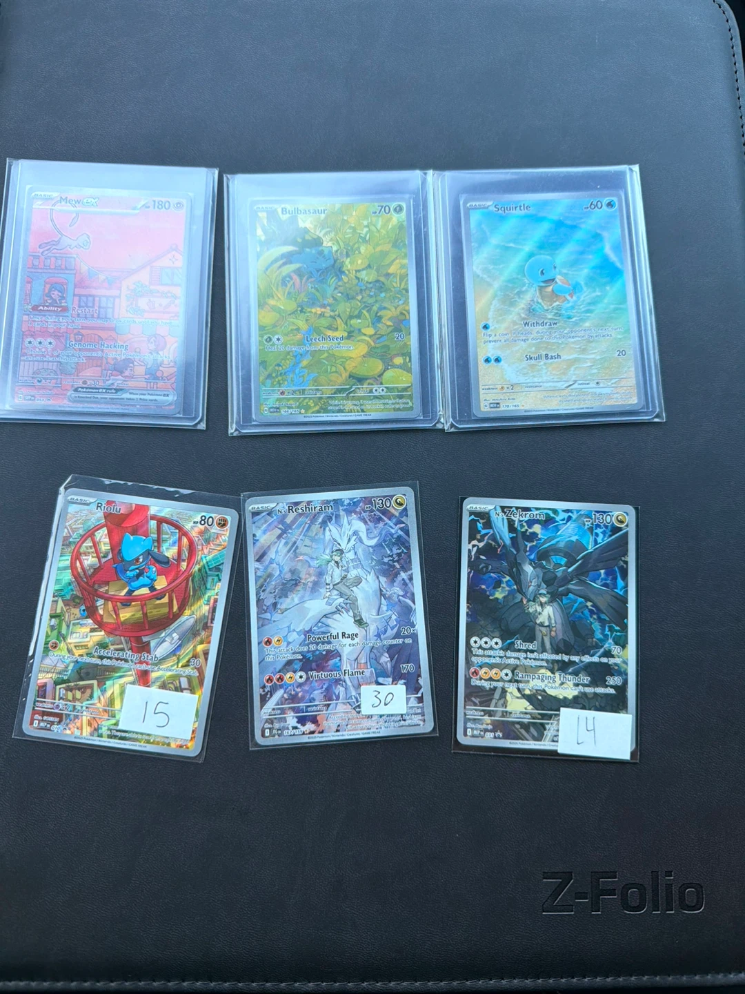 Set of 6 Pokemon Trading Cards