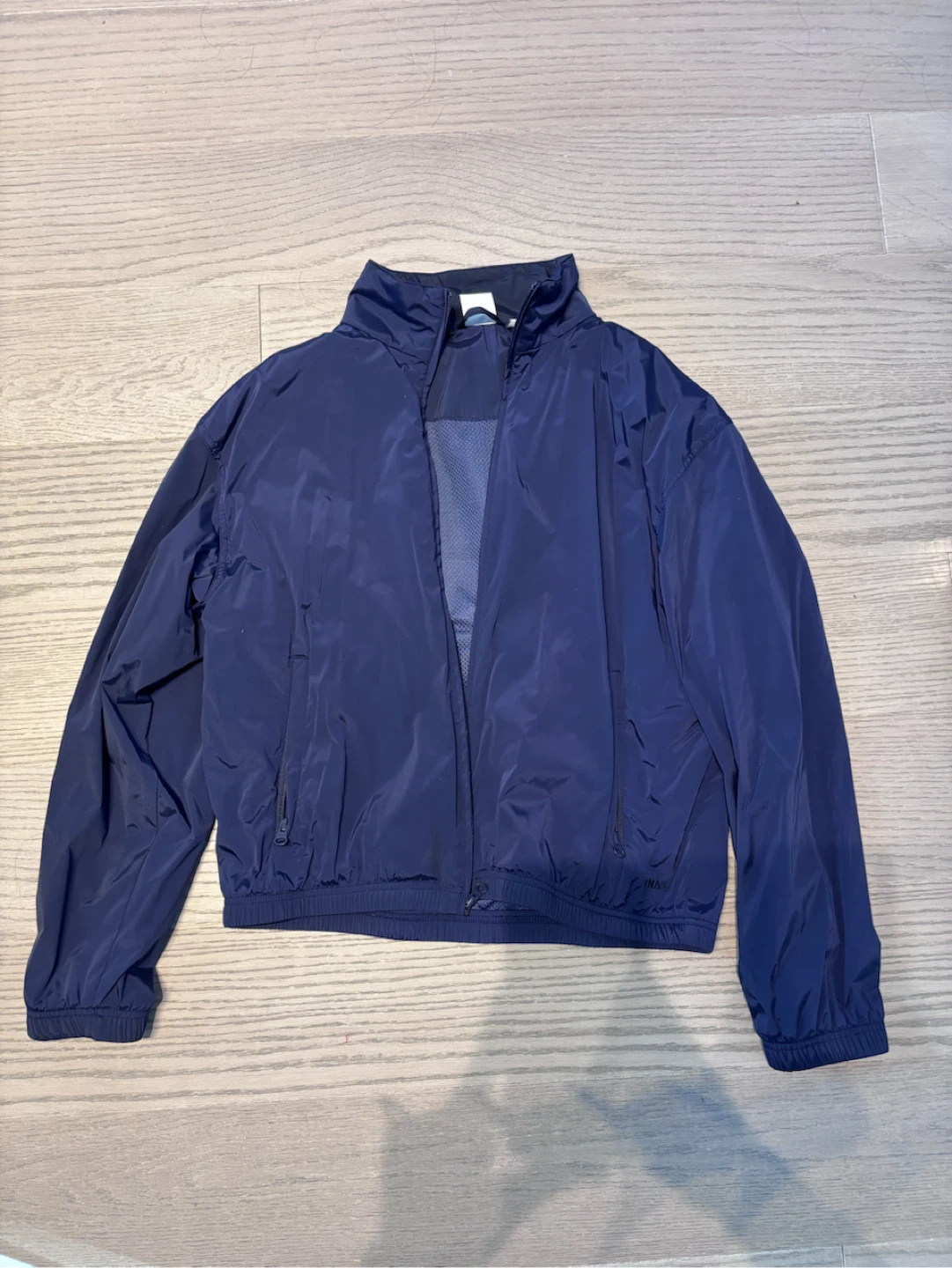 Aritzia TNA Navy Blue Zip-Up Jacket