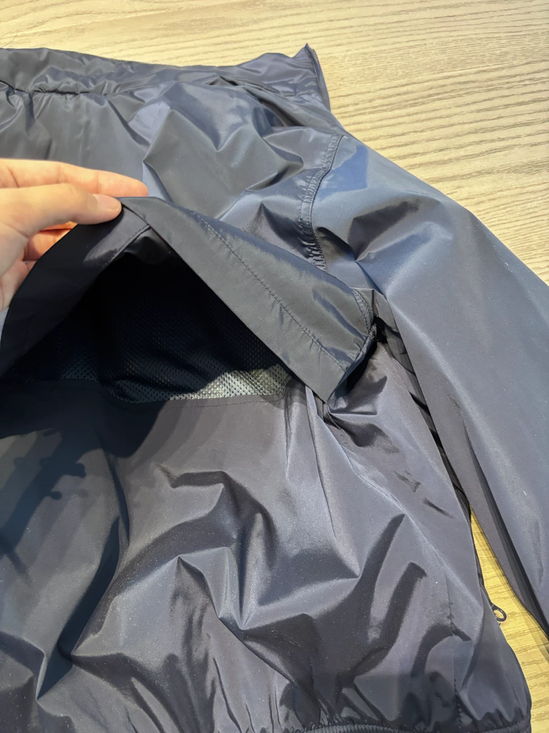 Aritzia TNA Navy Blue Zip-Up Jacket - photo 5