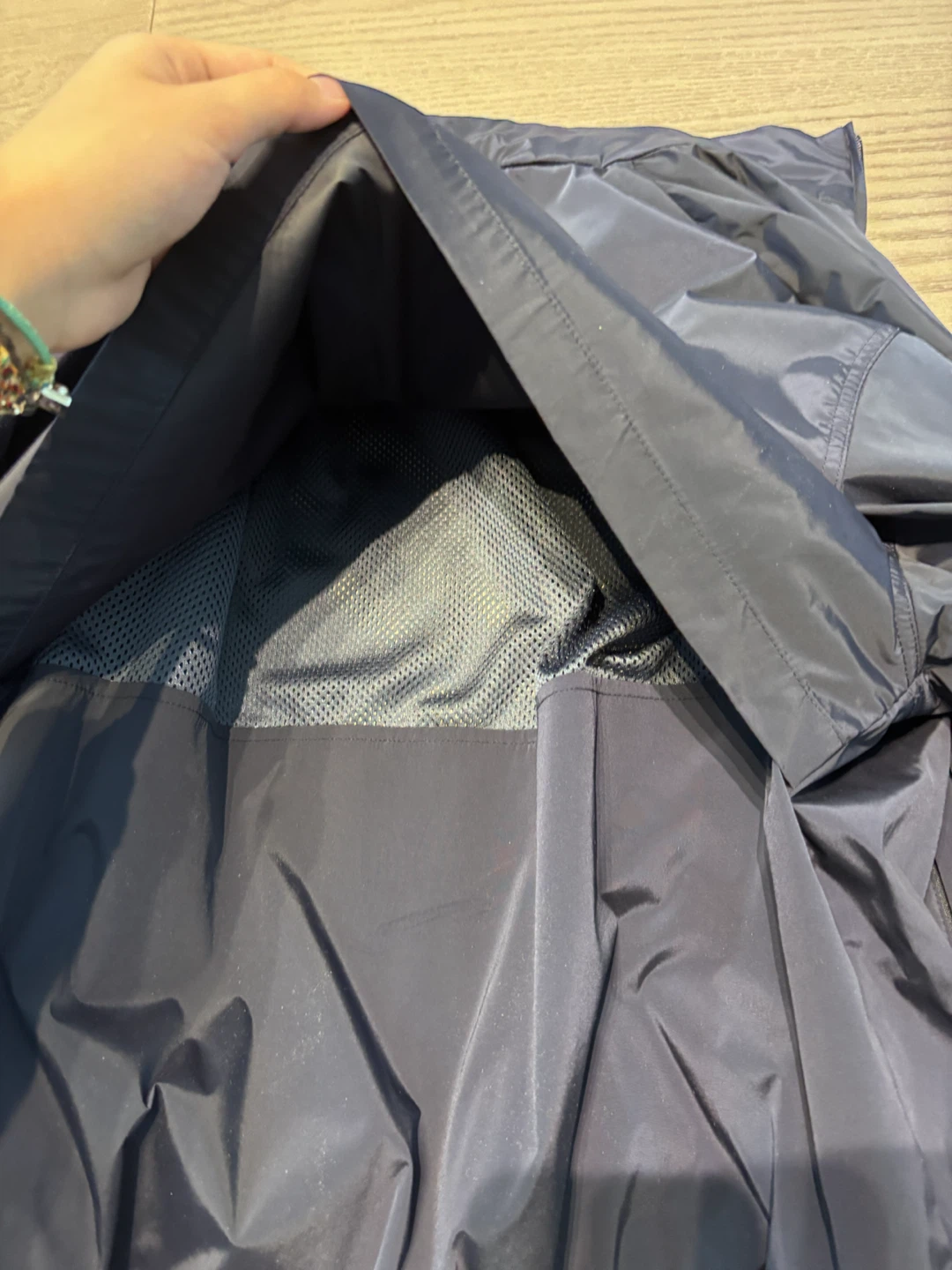 Aritzia TNA Navy Blue Zip-Up Jacket - photo 4