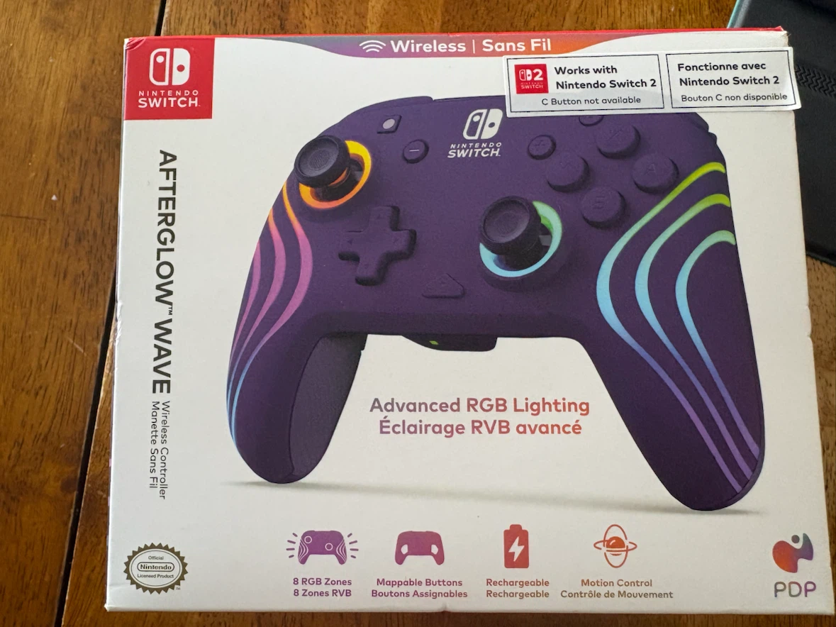 PDP Afterglow Wave Wireless Controller for Nintendo Switch - photo 3