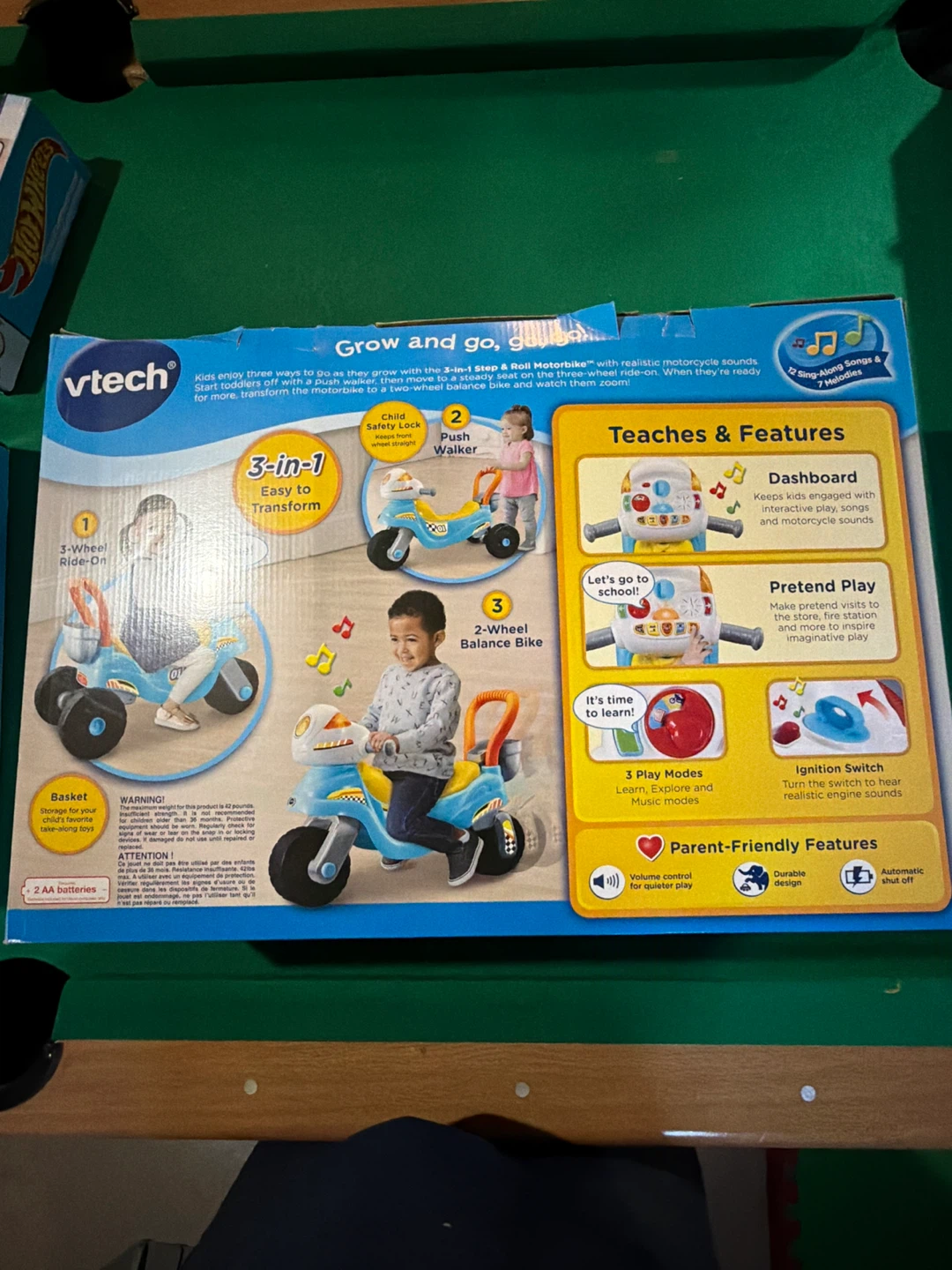 VTech 3-in-1 Step & Roll Motorbike - photo 3