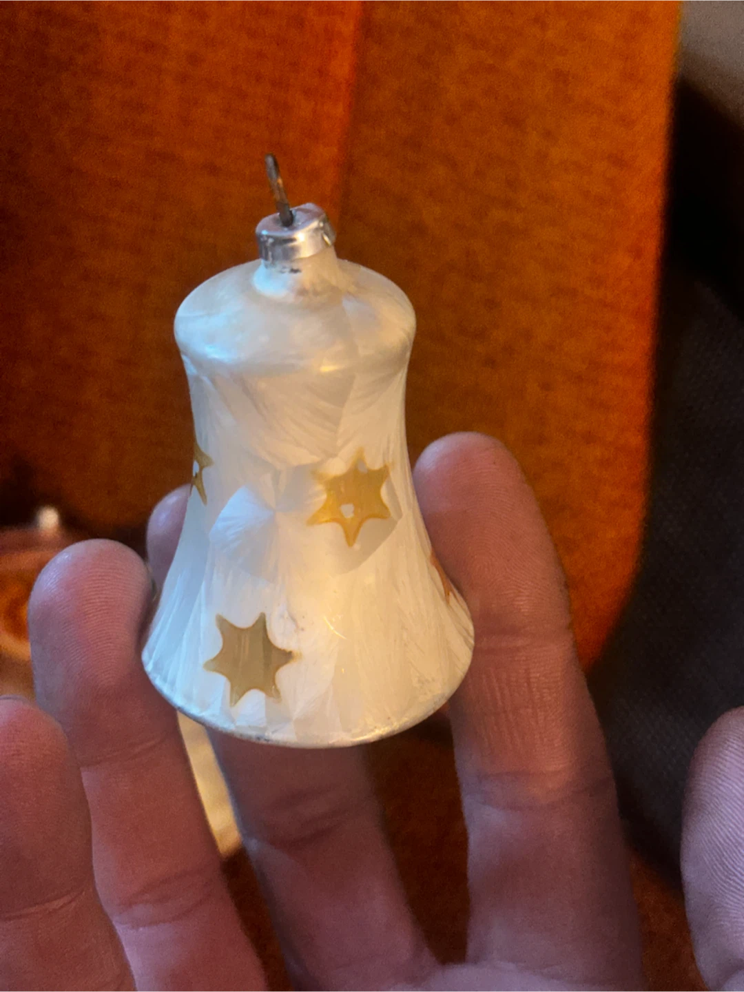 Set of 9  rare Vintage Crystallized Glass Pastel Tree Ornaments - photo 2