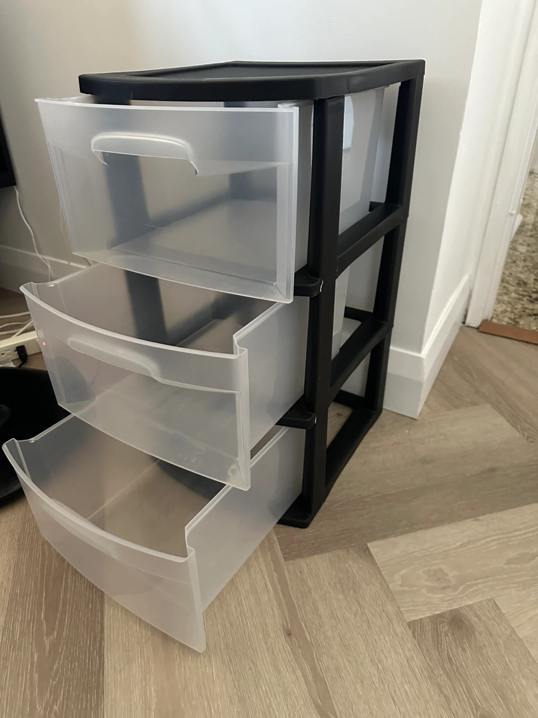 3-Drawer Plastic Storage Cart