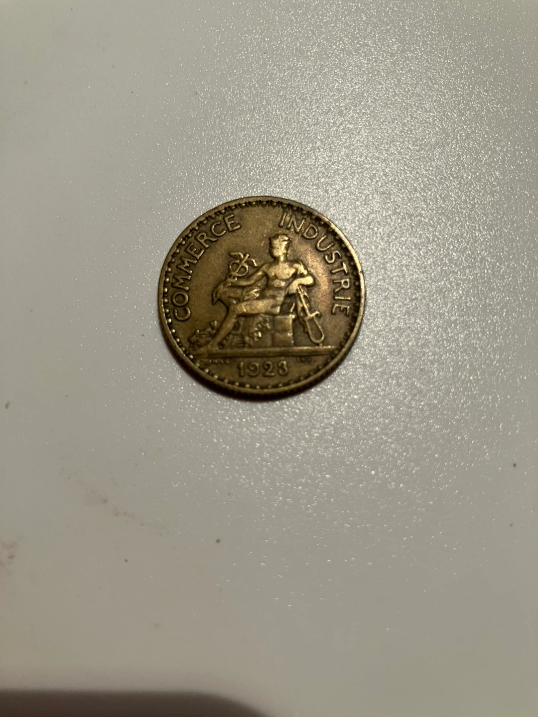 1923 French Chambers of Commerce 1 Franc Coin