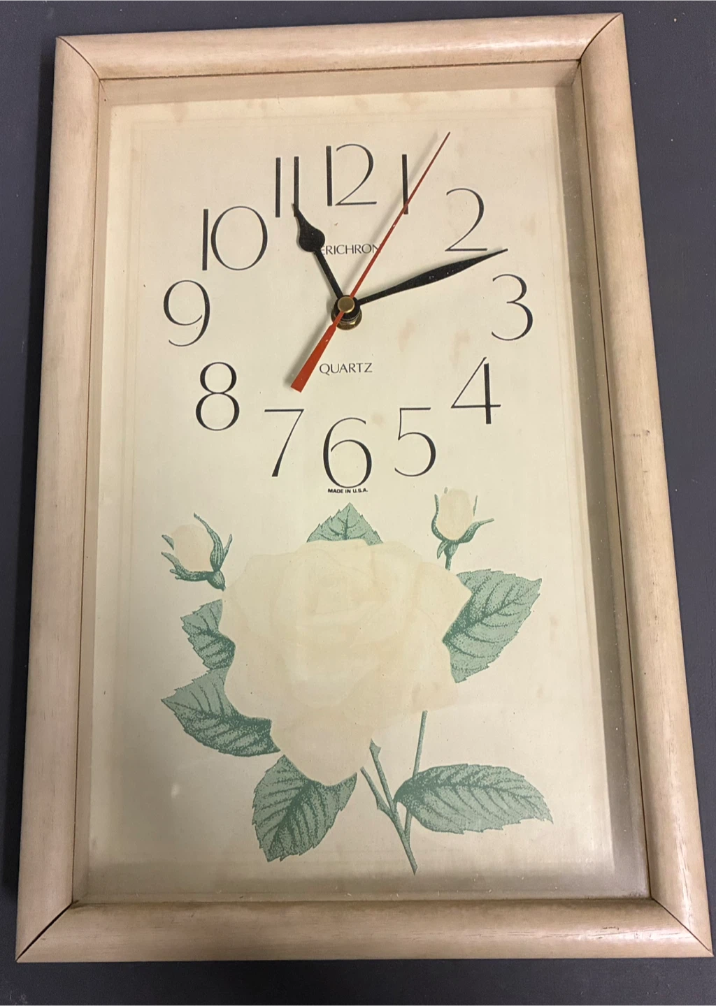 Verichron Floral Wall Clock