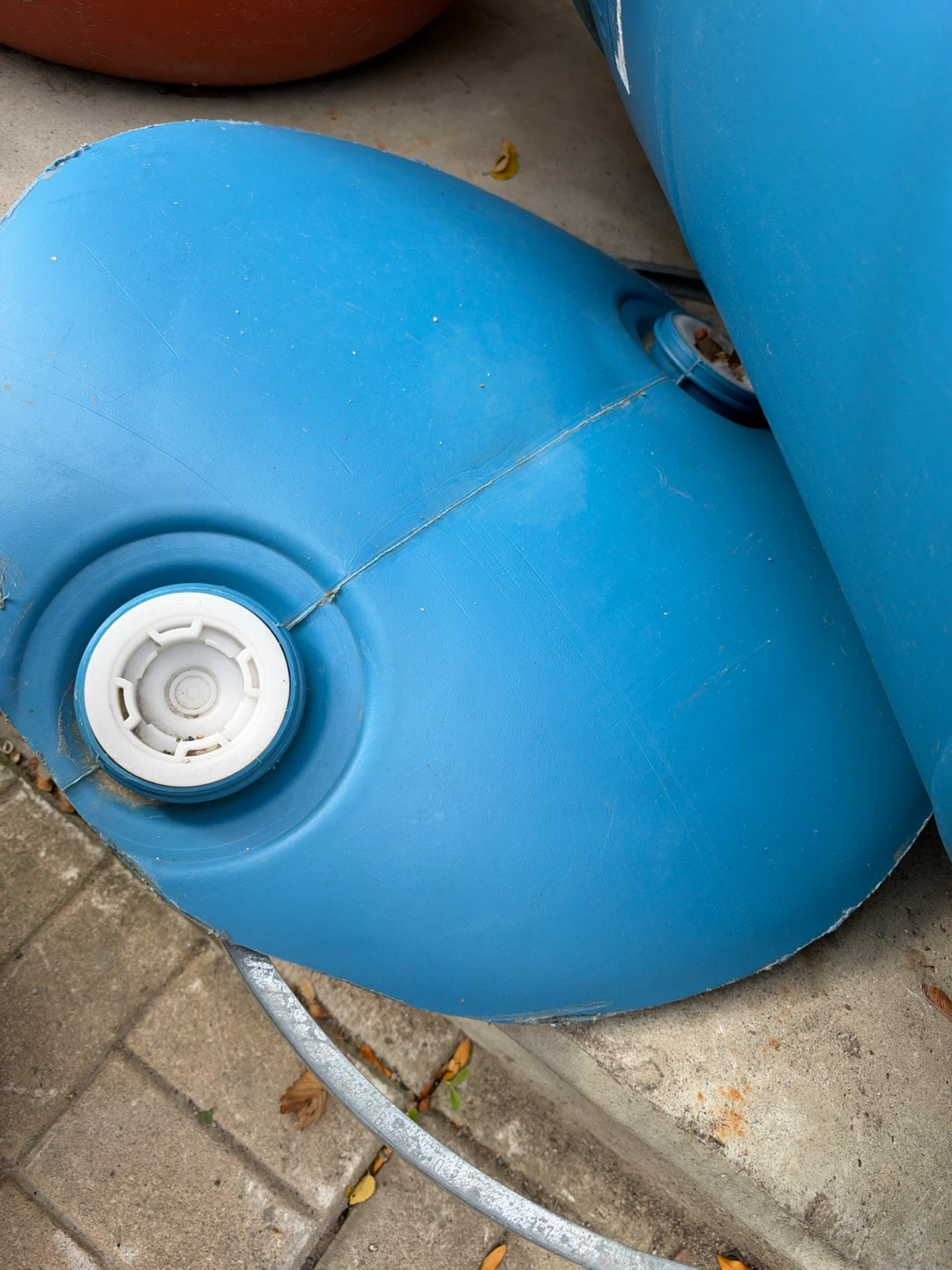 Blue Plastic Rain Barrel - photo 3