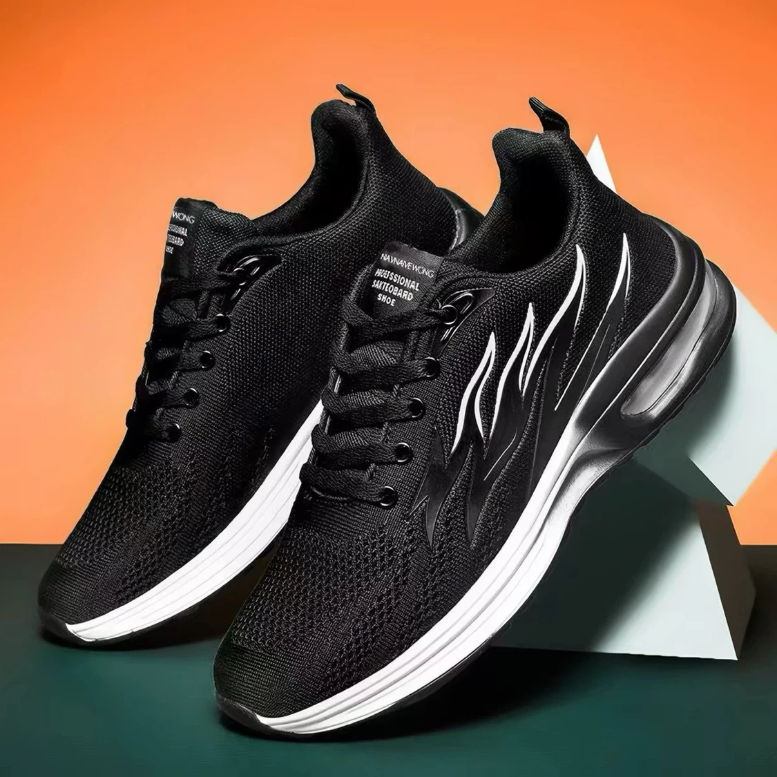 Black Fashion Professional Skateboard Shoes