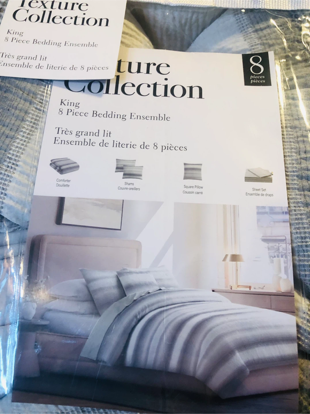 NEW King 8-Piece Bedding Set Ensemble - photo 4
