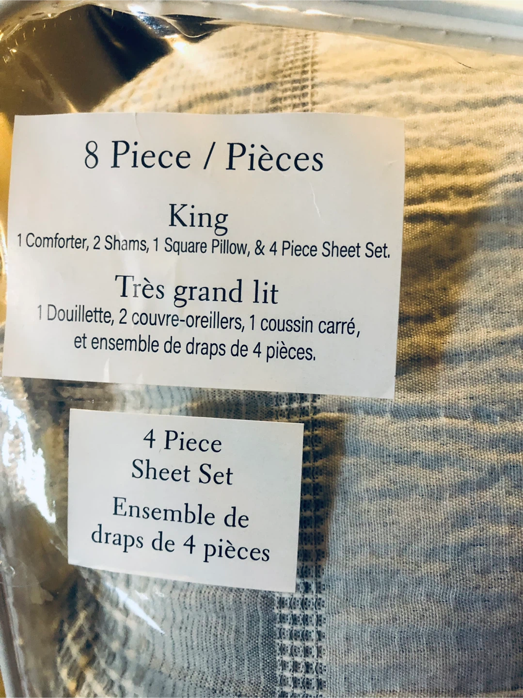 NEW King 8-Piece Bedding Set Ensemble - photo 5
