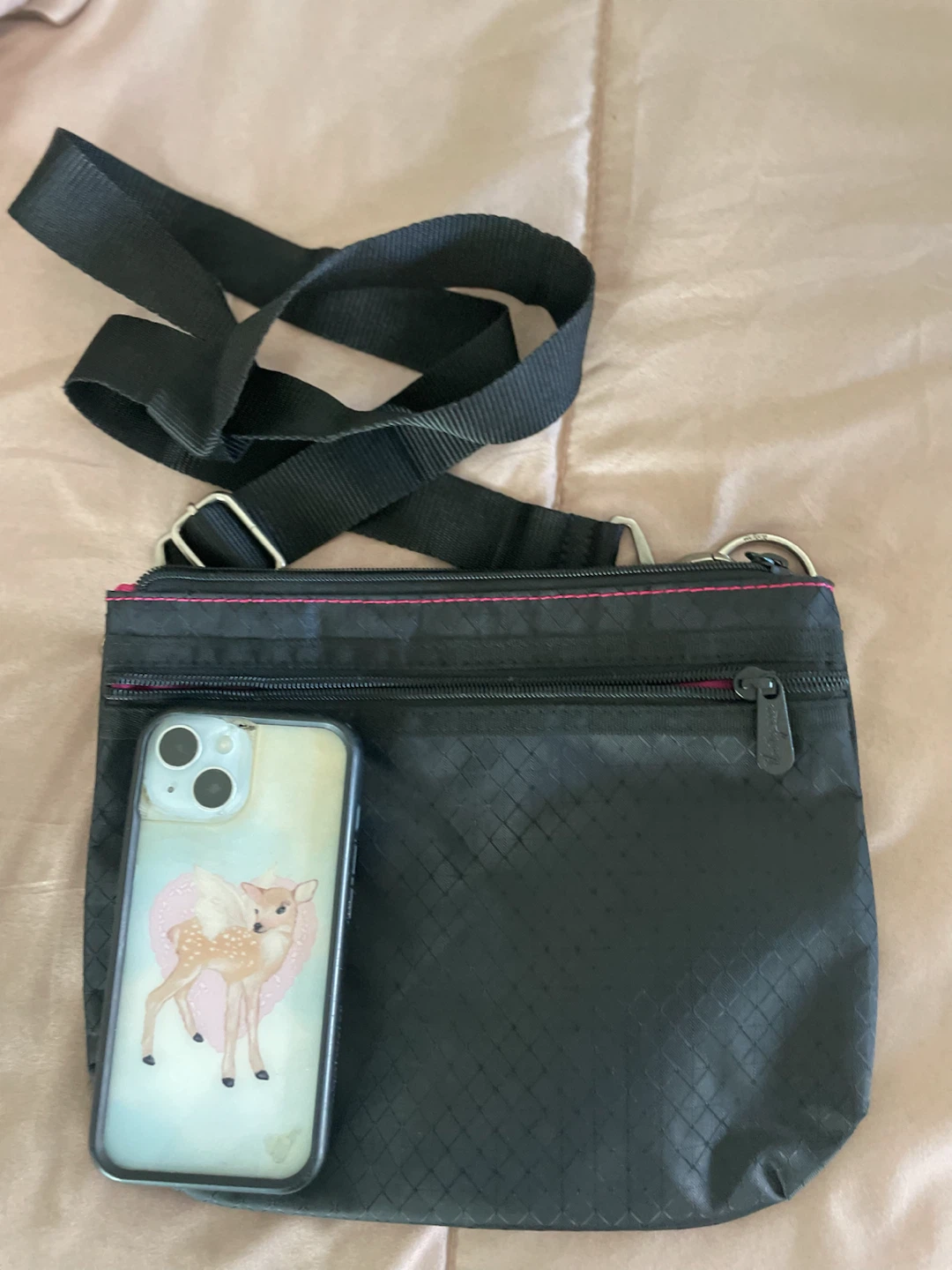 Thirty-One black crossbody bag