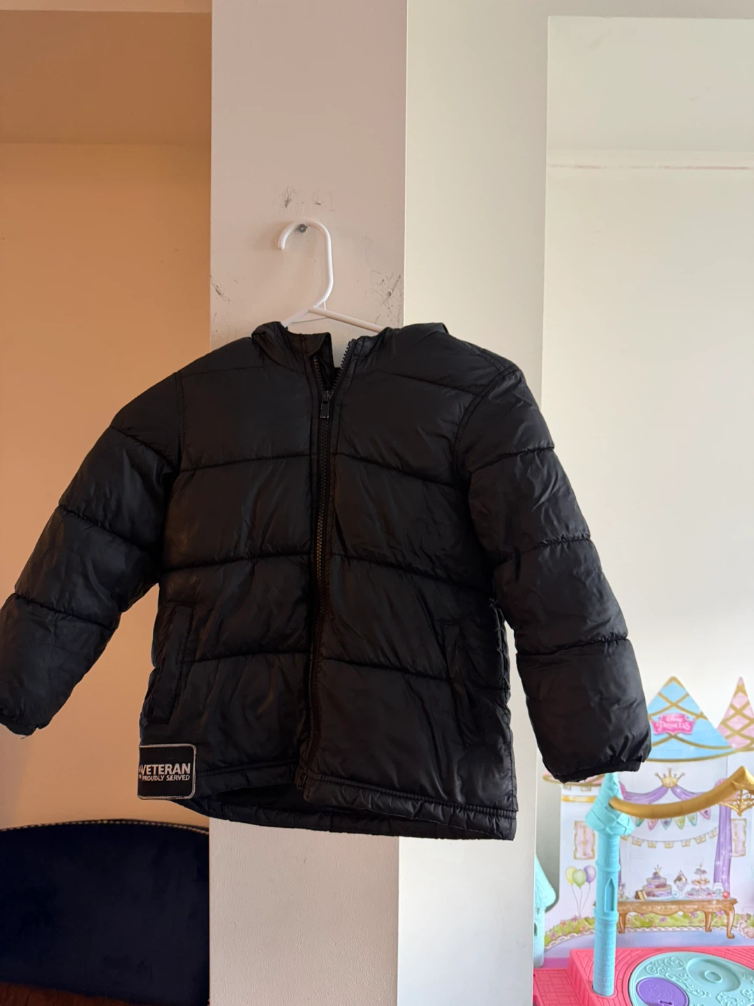 Kids Black Puffer Jacket
