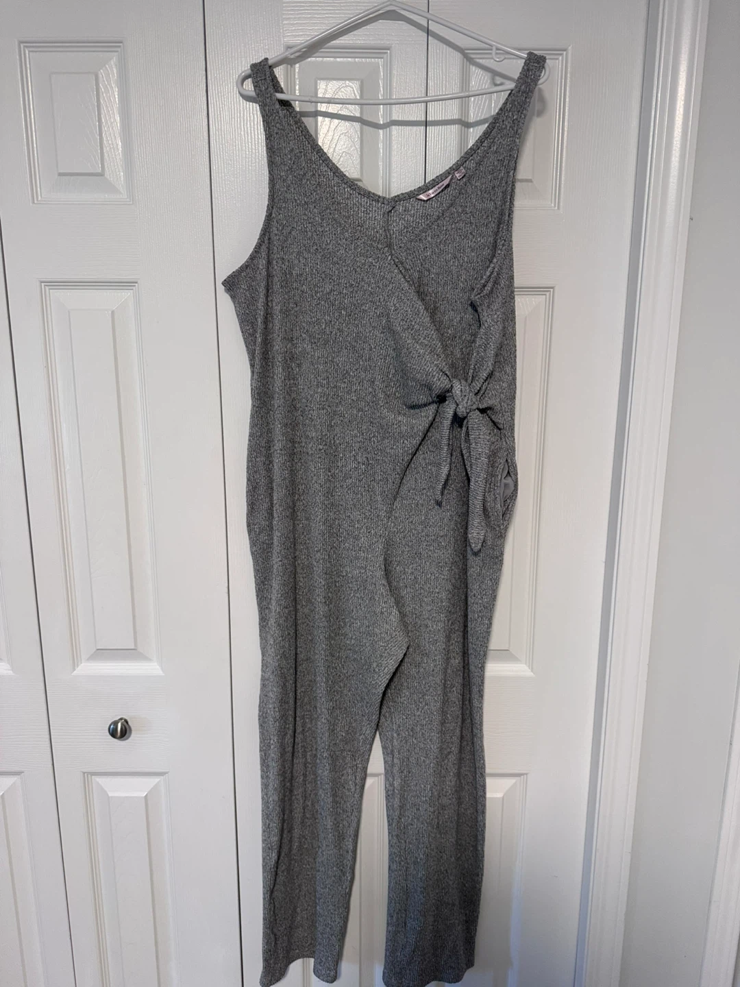 La Vie en Rose Grey Knit Jumpsuit
