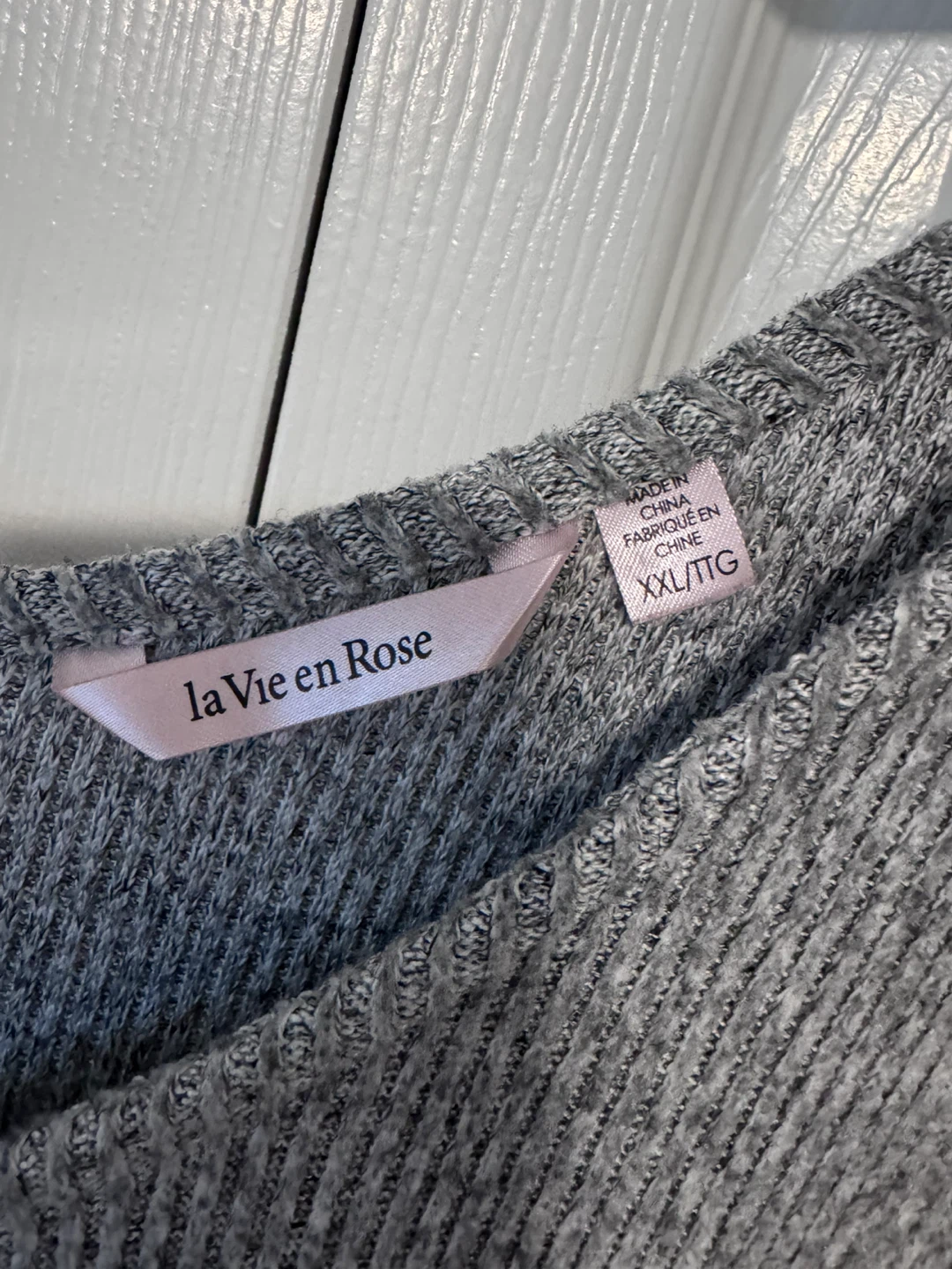 La Vie en Rose Grey Knit Jumpsuit - photo 2