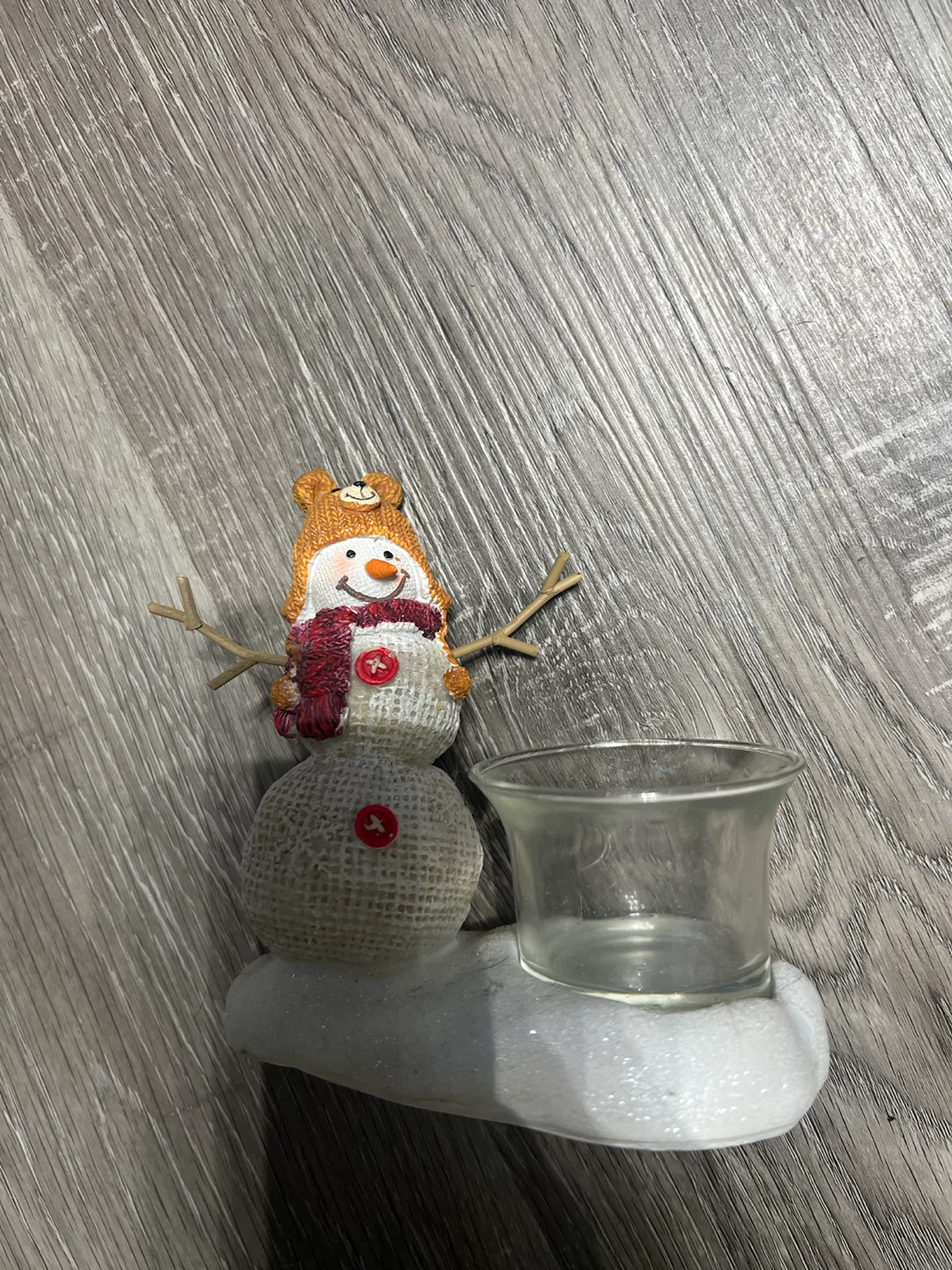 Snowman Tealight Candle Holder