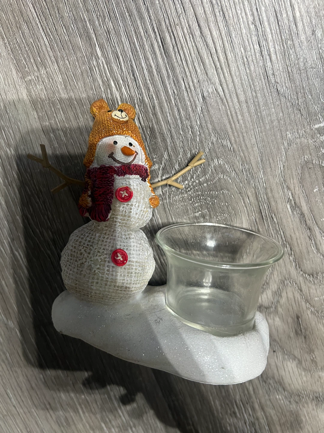 Snowman Tealight Candle Holder - photo 2