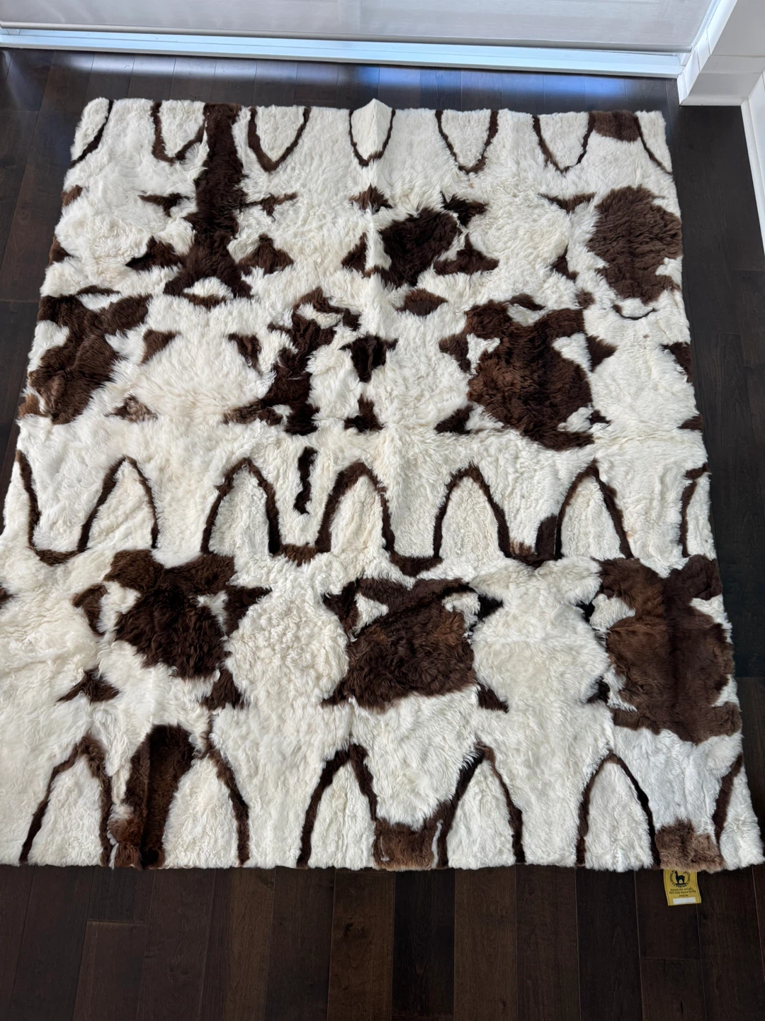 Like New Genuine New Zealand Alpaca Wool Rug