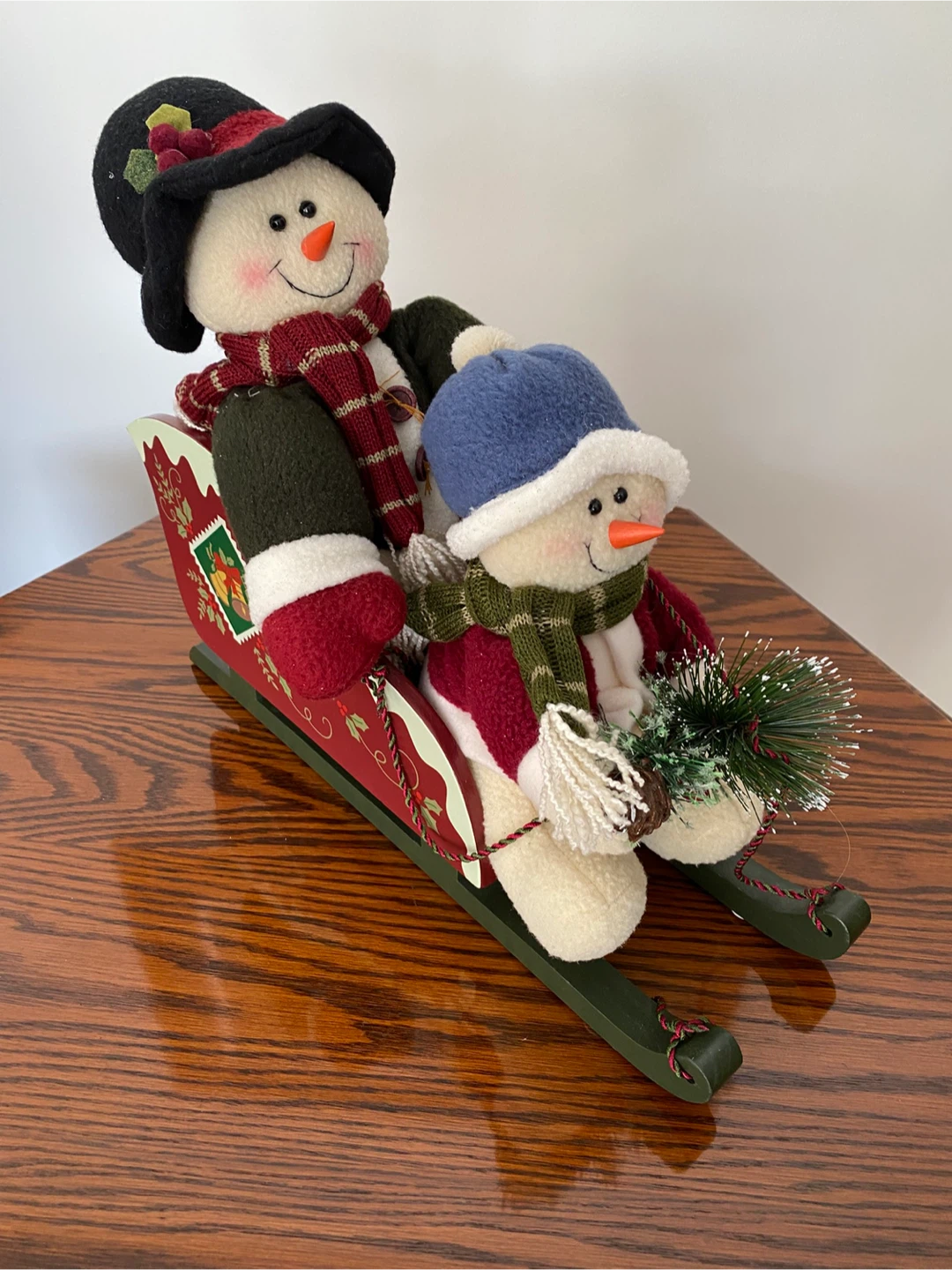 Snowman Christmas Sleigh Decorations