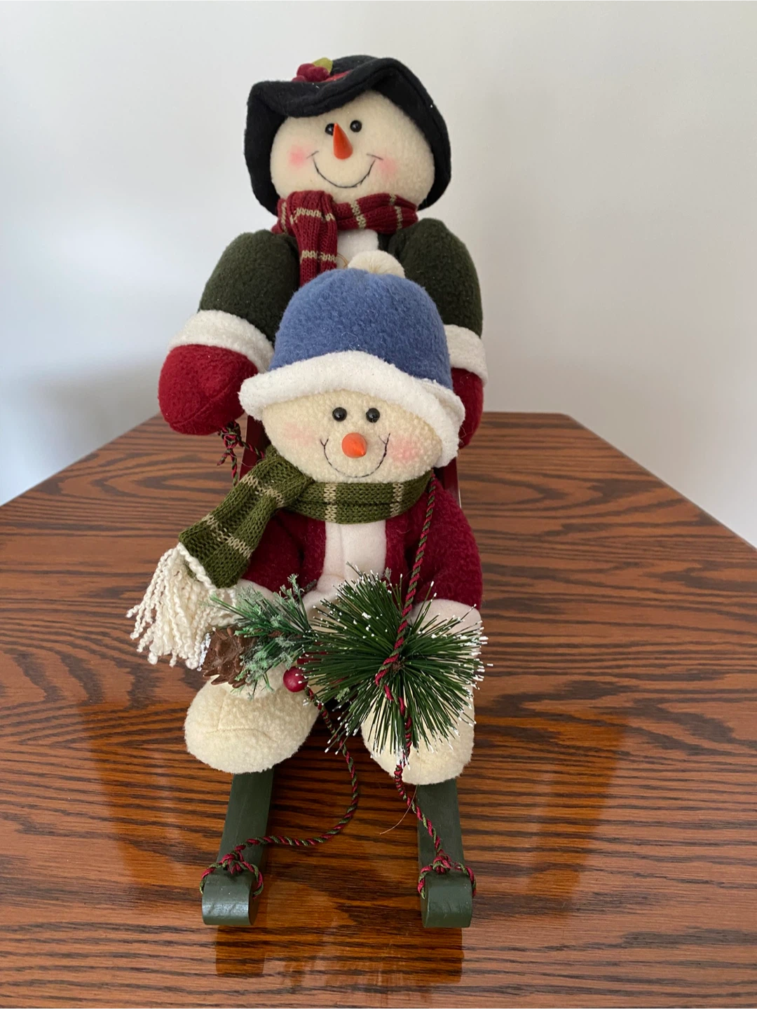Snowman Christmas Sleigh Decorations - photo 3