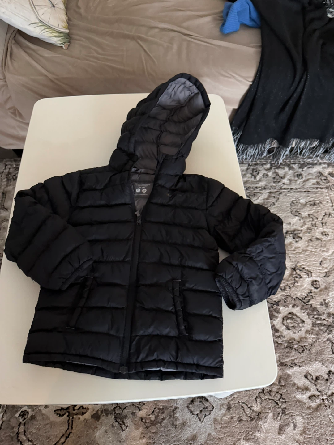 Kids  Black Puffer Jacket