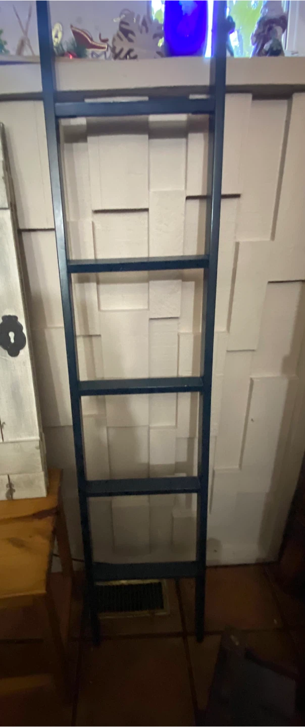 Dark Blue Decorative Blanket Ladder - photo 3