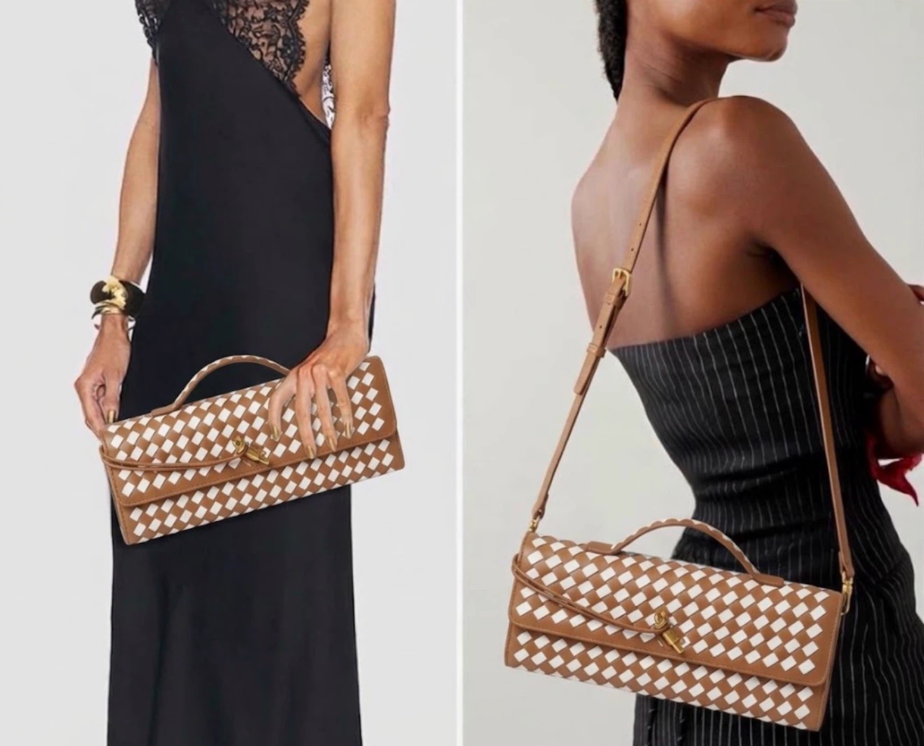 Woven Pattern Clutch with Detachable Strap - photo 2