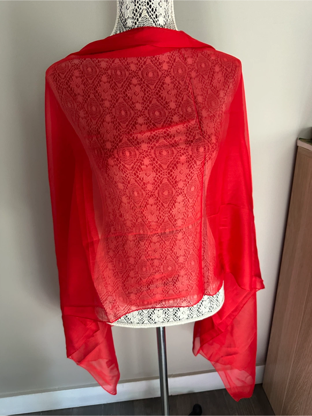 New Sheer Scarf - Red - $5 - East York