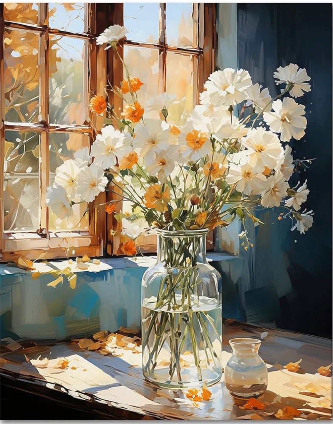 TISHIRON Vase Paint by Numbers Kits on Canvas, sealed