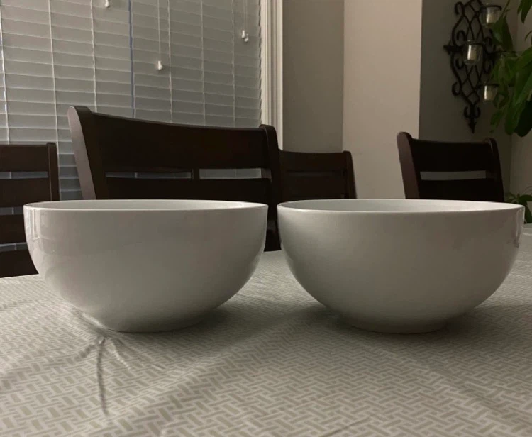 Two Pier 1 Luminous Porcelain Bowls
