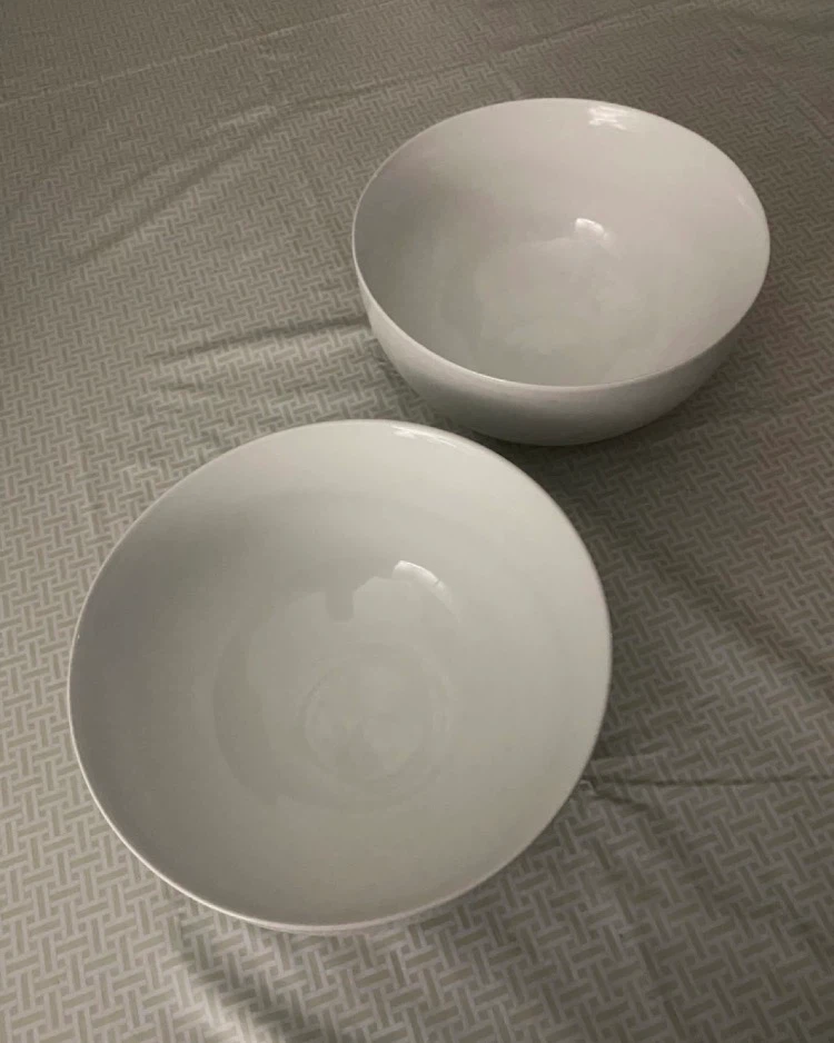 Two Pier 1 Luminous Porcelain Bowls - photo 3