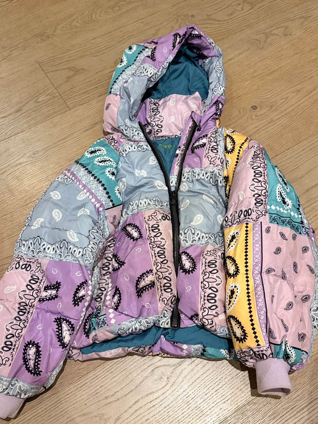 Zara Paisley Print Kids Puffer Jacket - photo 2