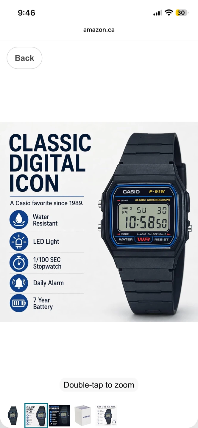Casio W-800H Digital Watch – Black | 100M Water Resistant