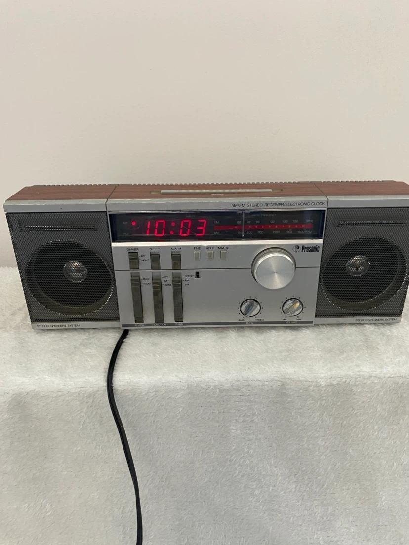 Prosonic AM/FM Stereo Receiver and Electronic Clock