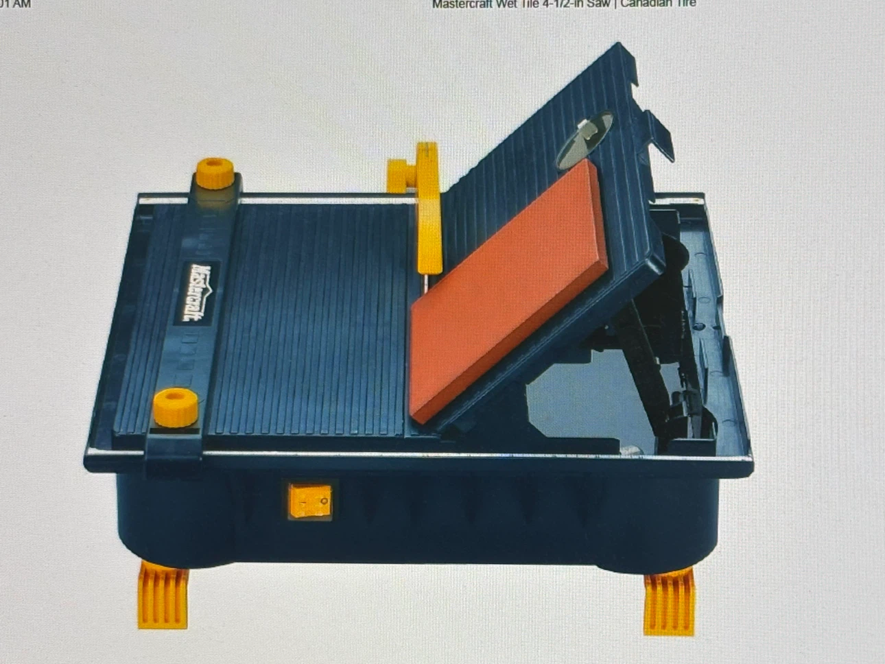 Mastercraft Wet Tile 4 1/2-in Saw - scie à carrelage humide
