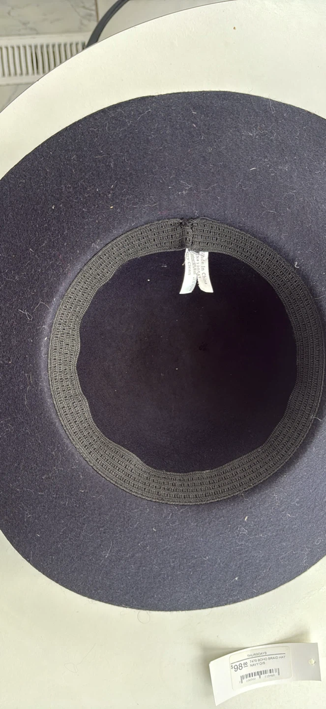 Thursdays navy blue women’s felt hat - photo 5