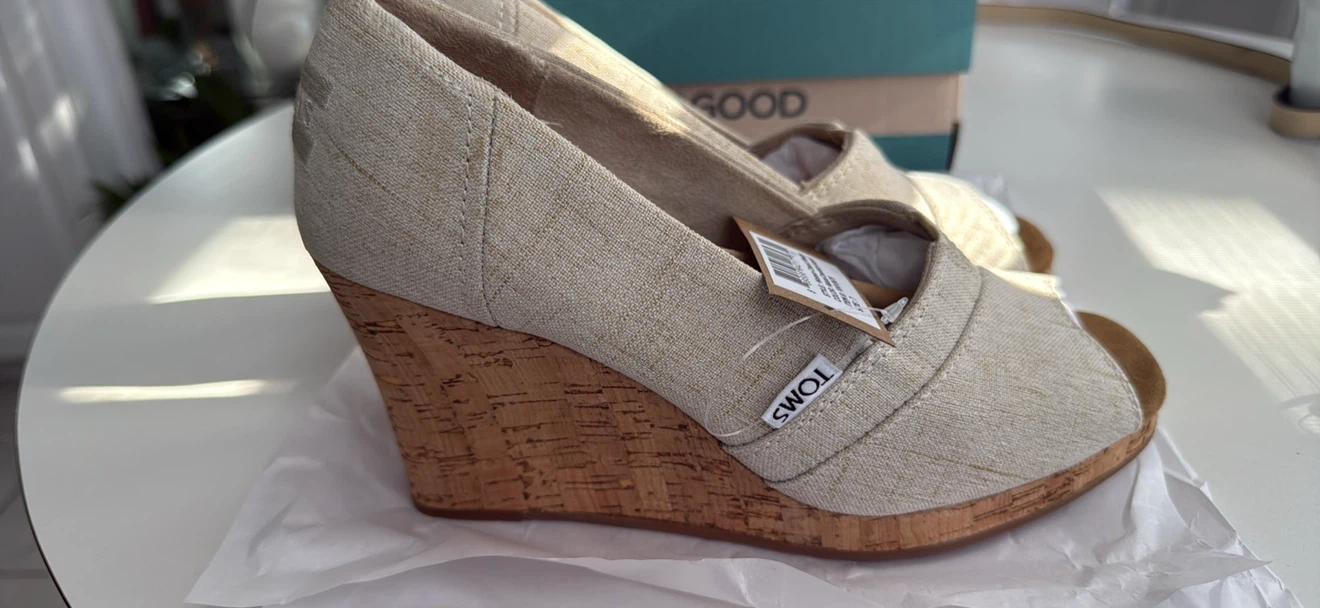 Toms wedge beige shoes - photo 2