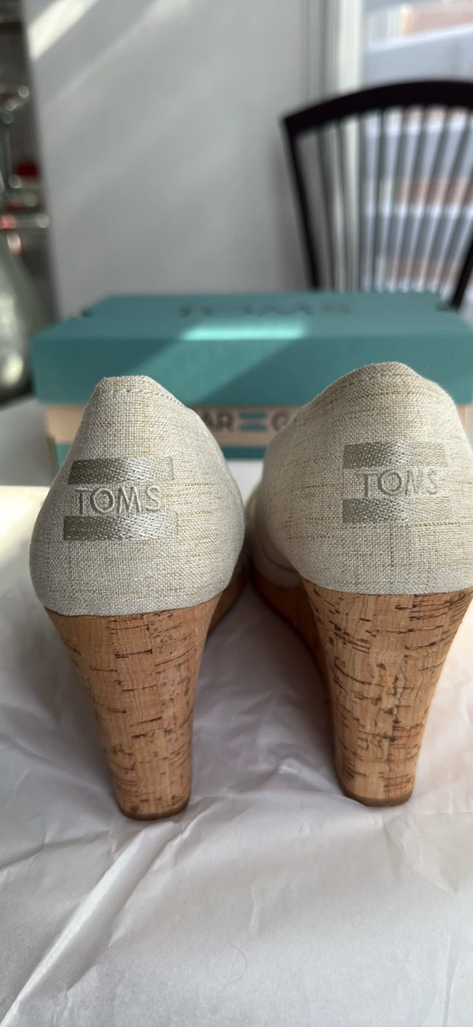 Toms wedge beige shoes - photo 3