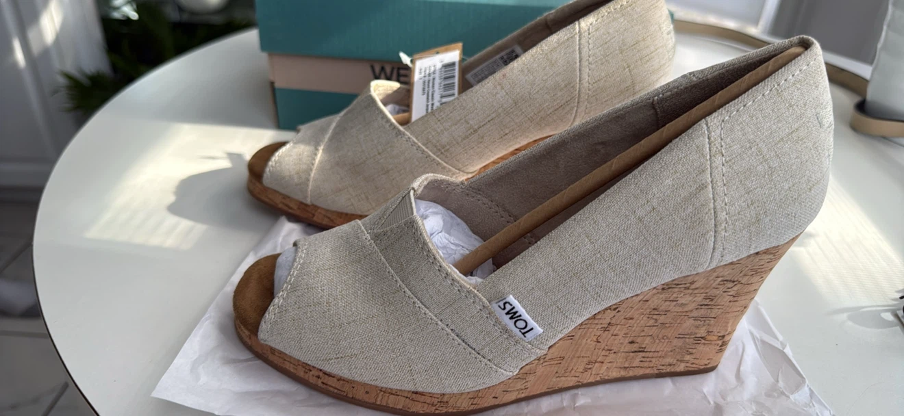 Toms wedge beige shoes - photo 4