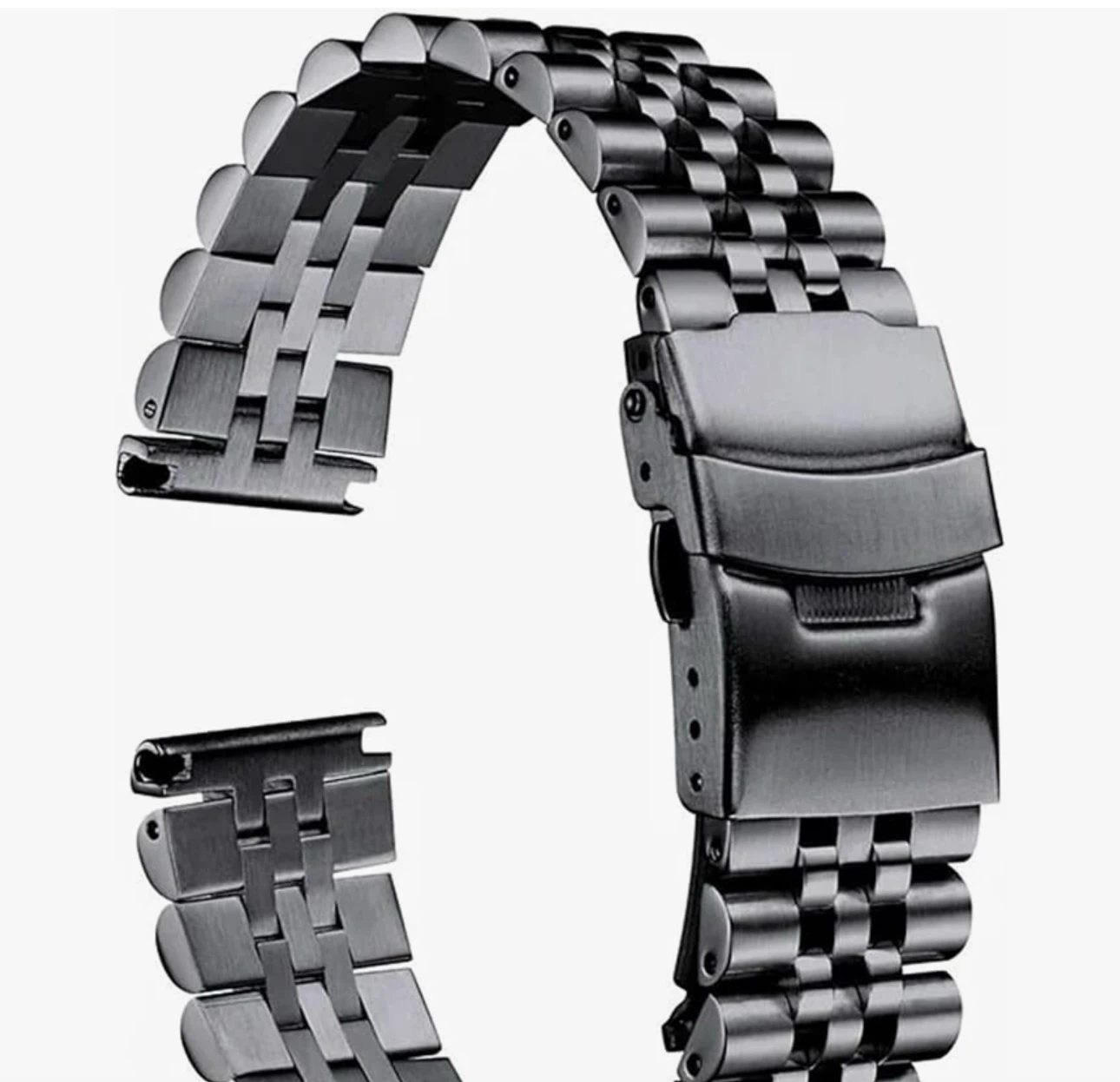 Black Stainless Steel Watch Band