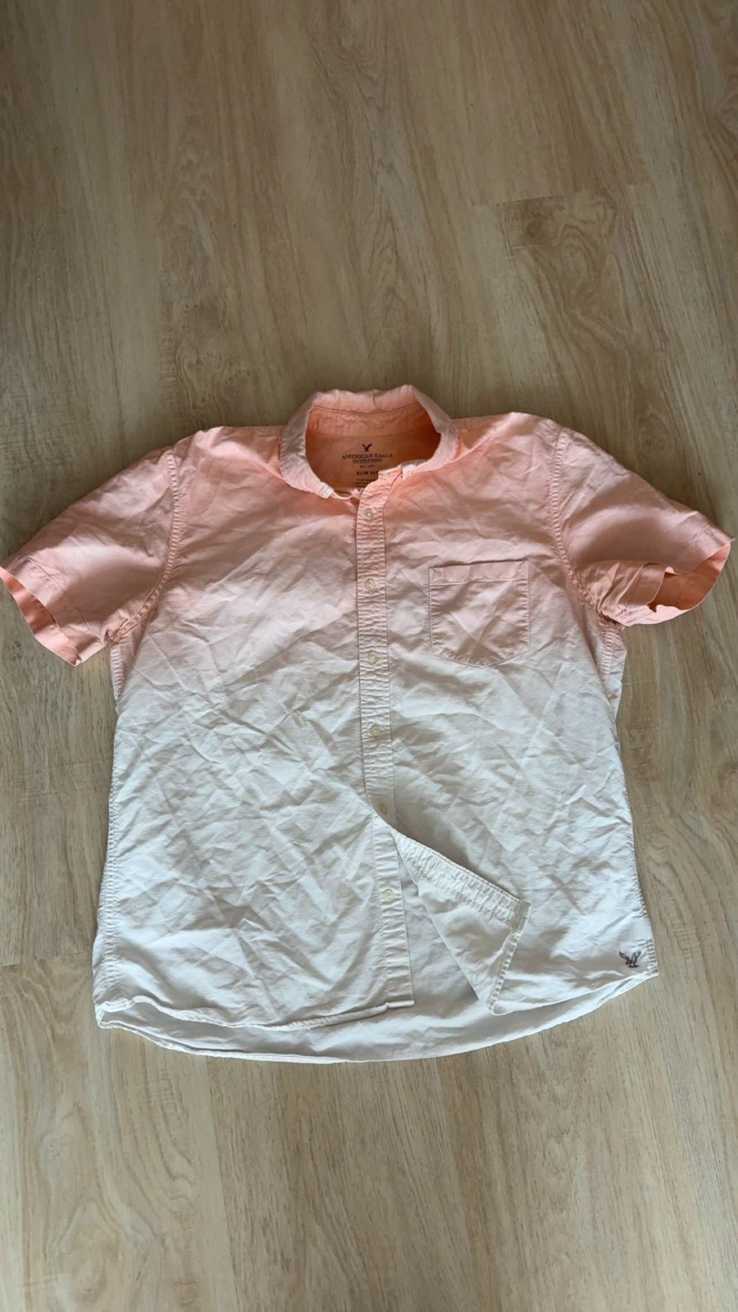 American Eagle Modern Dip-Dye Oxford Shirt