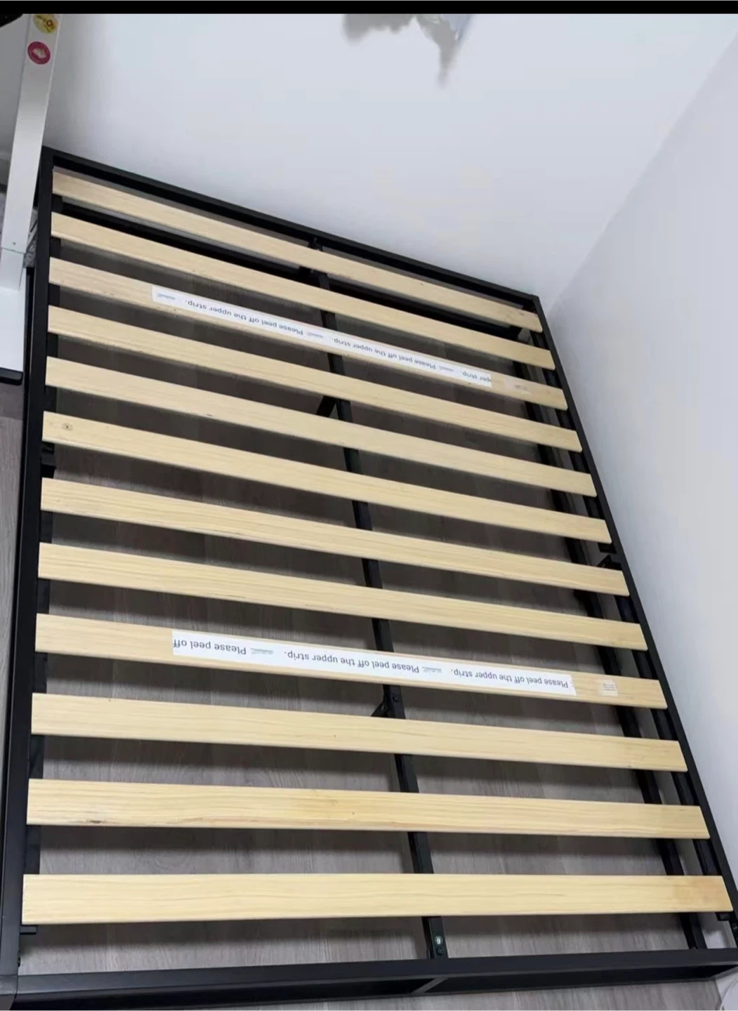 Metal Bed Frame With Wood Slats