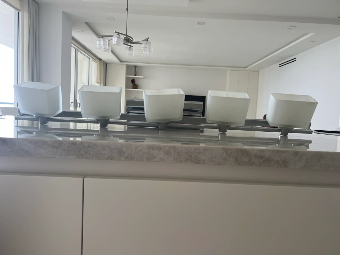 5-Light Chrome Vanity Wall Fixture