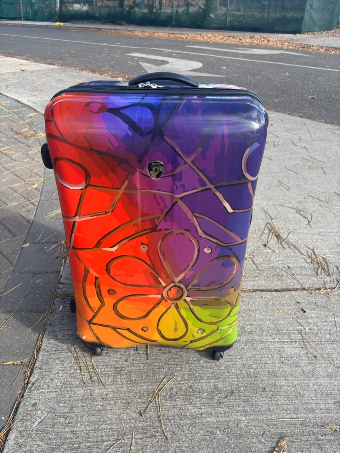 Large Heys Multi-Colour Hardside Spinner Suitcase