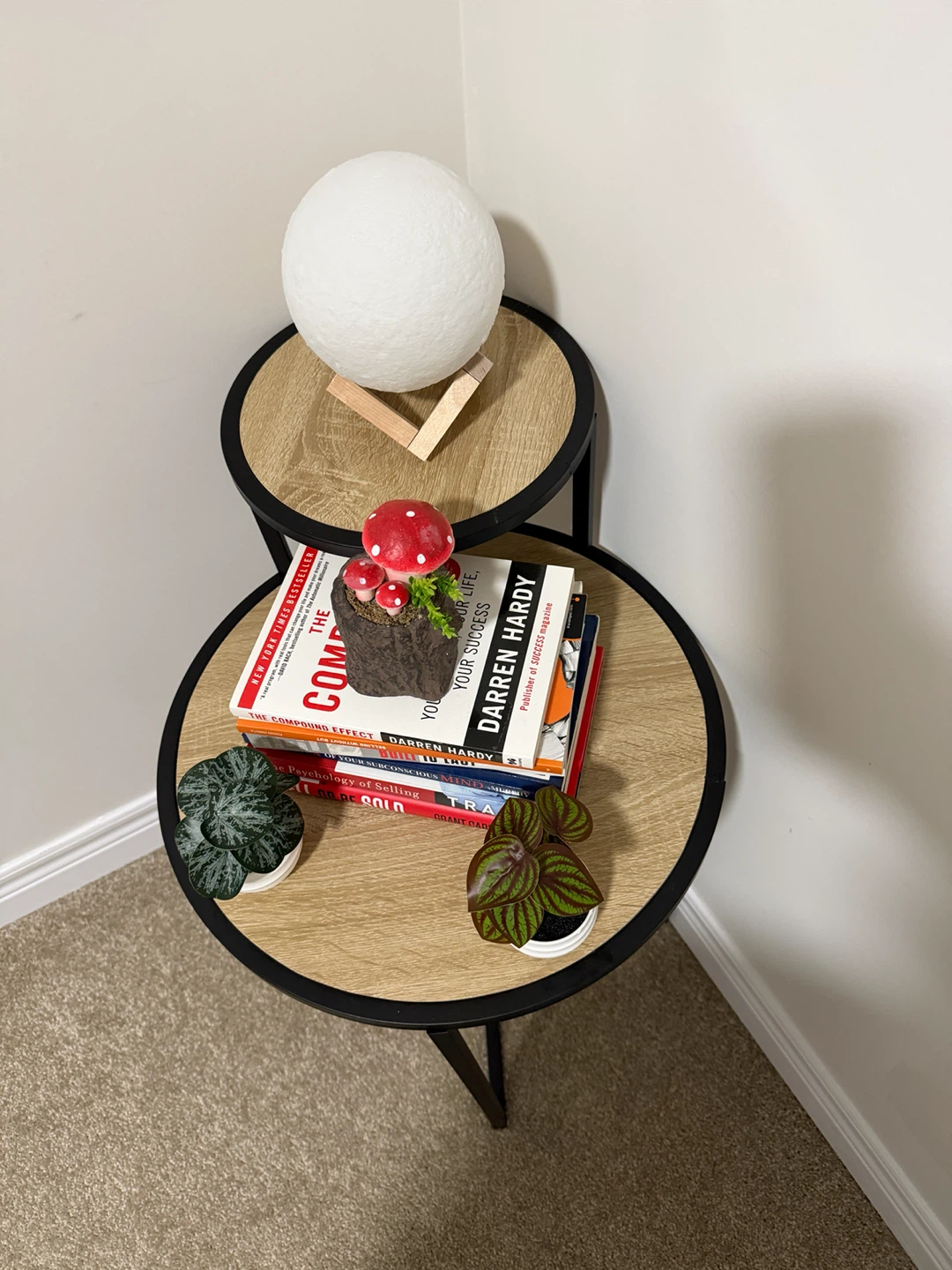 Two-tier round accent side tables - photo 2